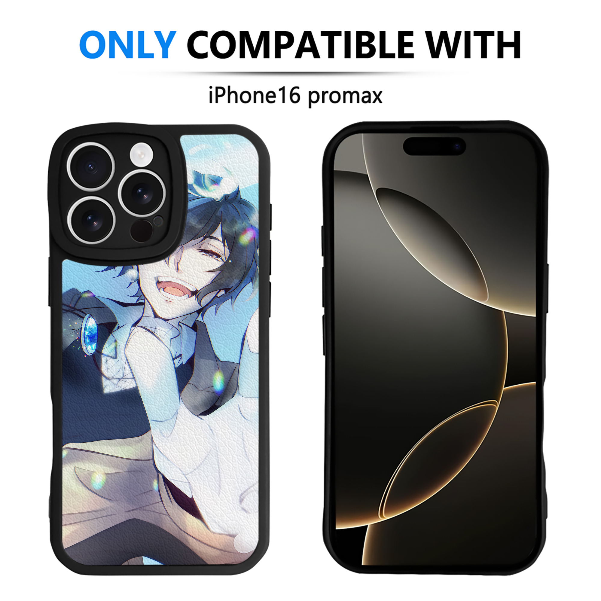 （画像用） 文豪ストレイドッグス Bungo Stray Dogs 【iPhone 16シリーズ対応】シリコンスマホケース（レザー調） 材質：シリコン